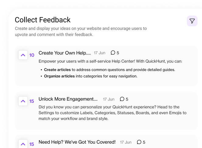 Collect Feedback