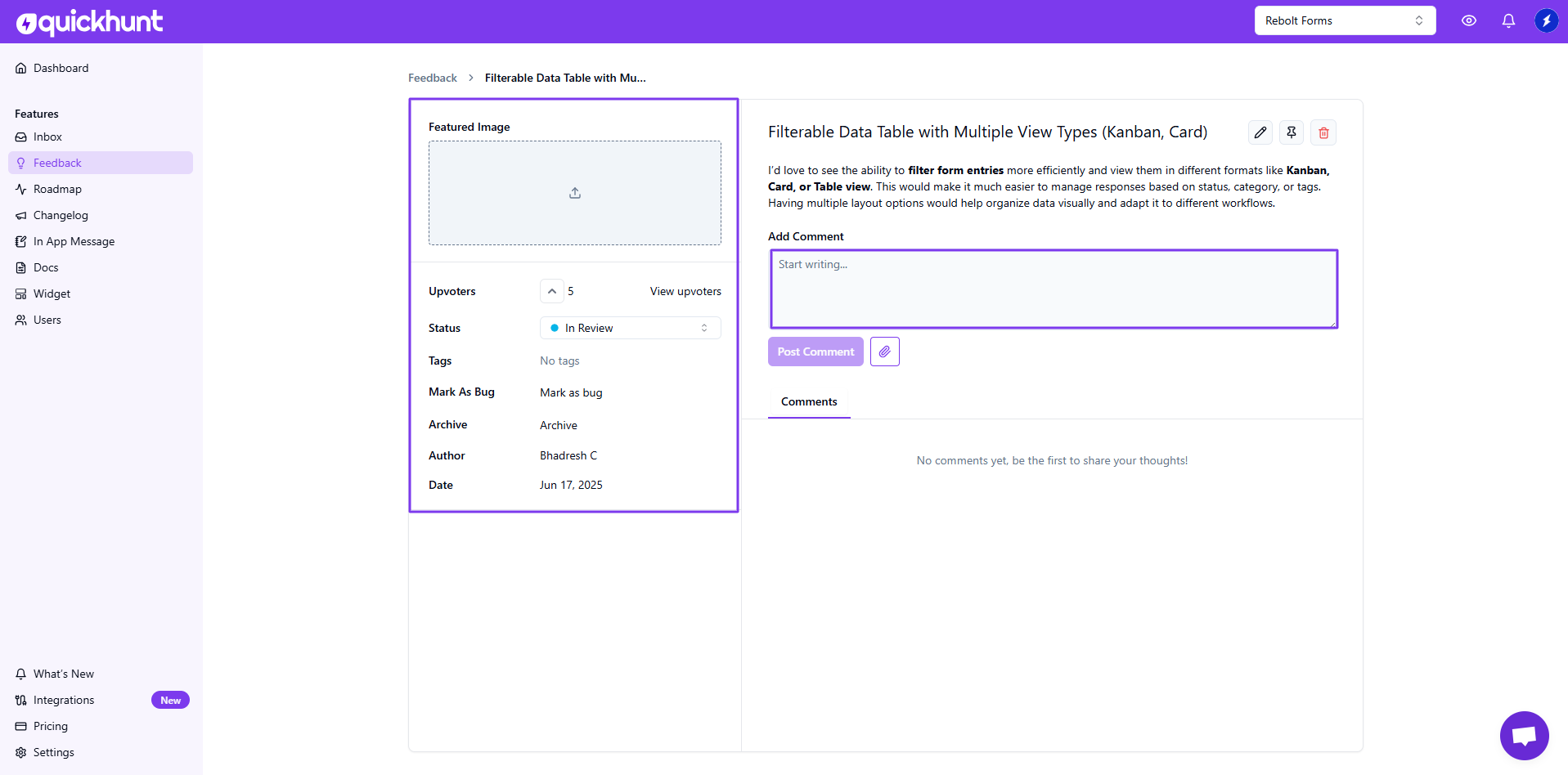 Interact with Feedback