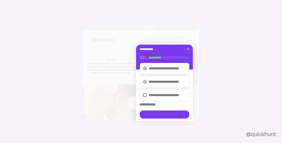Checklist Types of In-App Messages