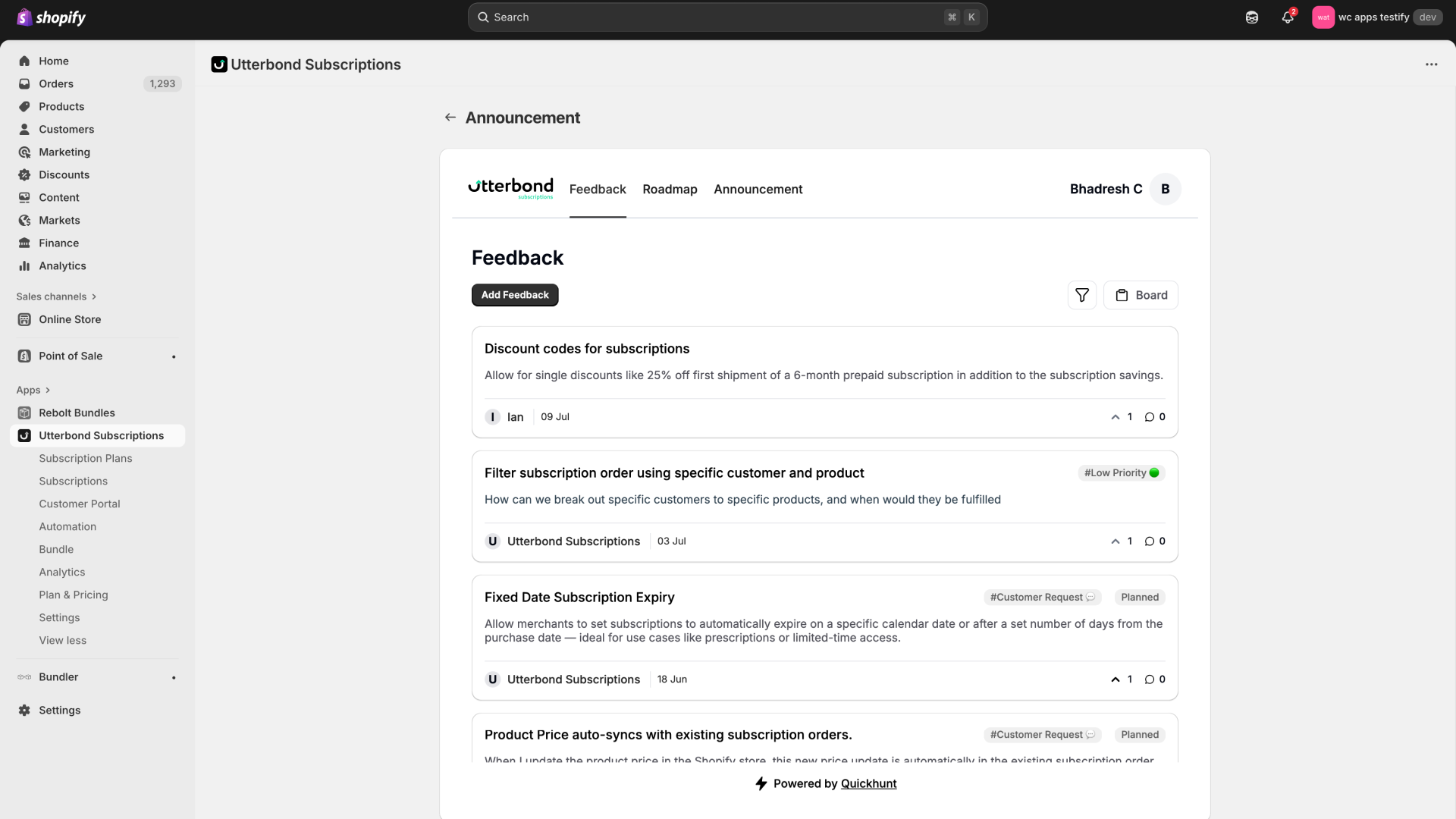 Embed Polaris feedback widget
