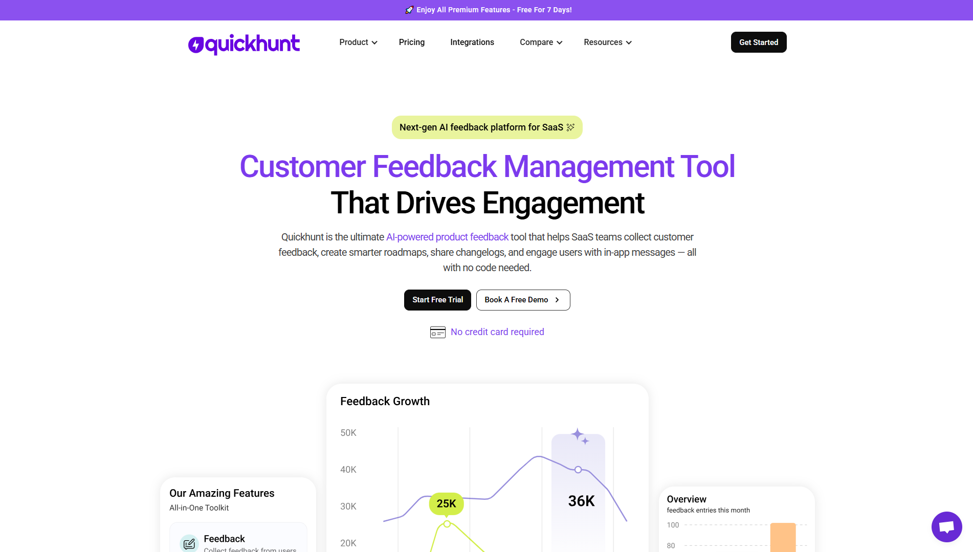 best quickhunt frill Alternatives