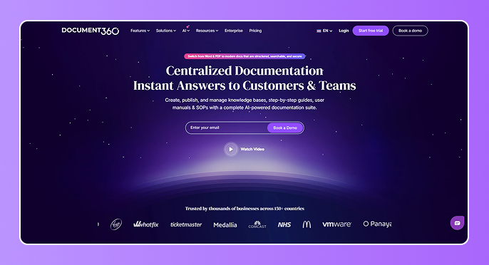 Document360  knowledge base tools