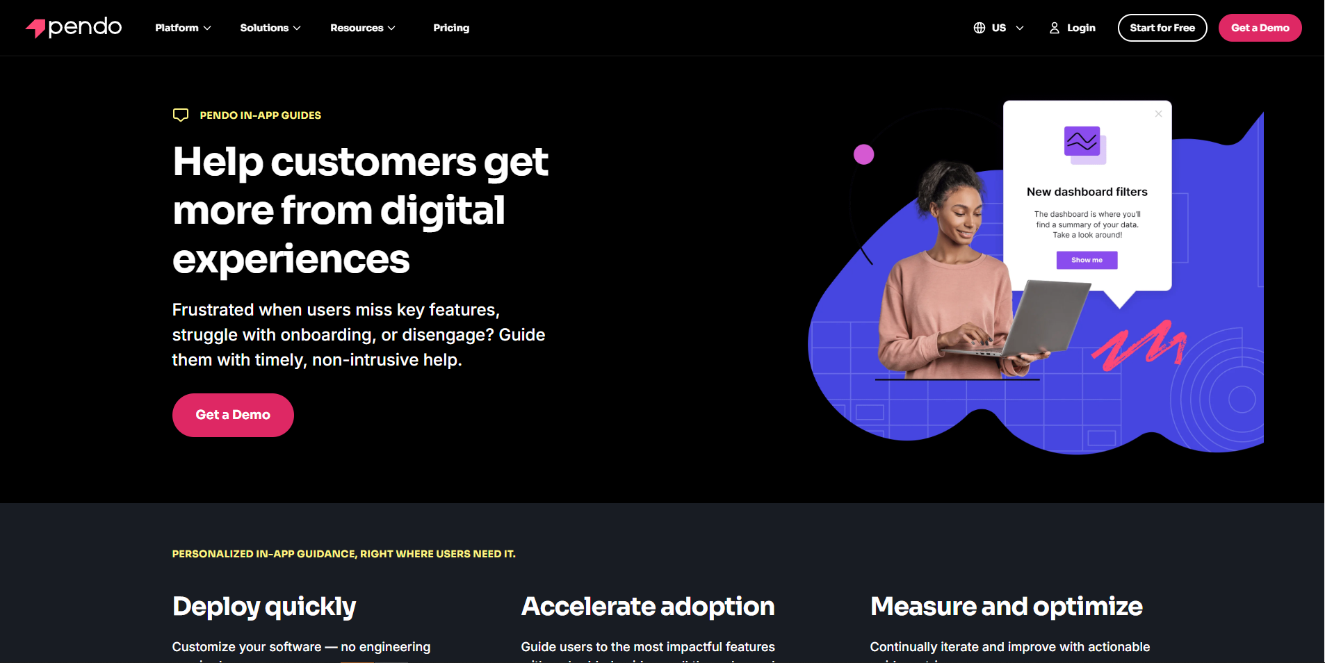 Pendo In-App Messaging Tool