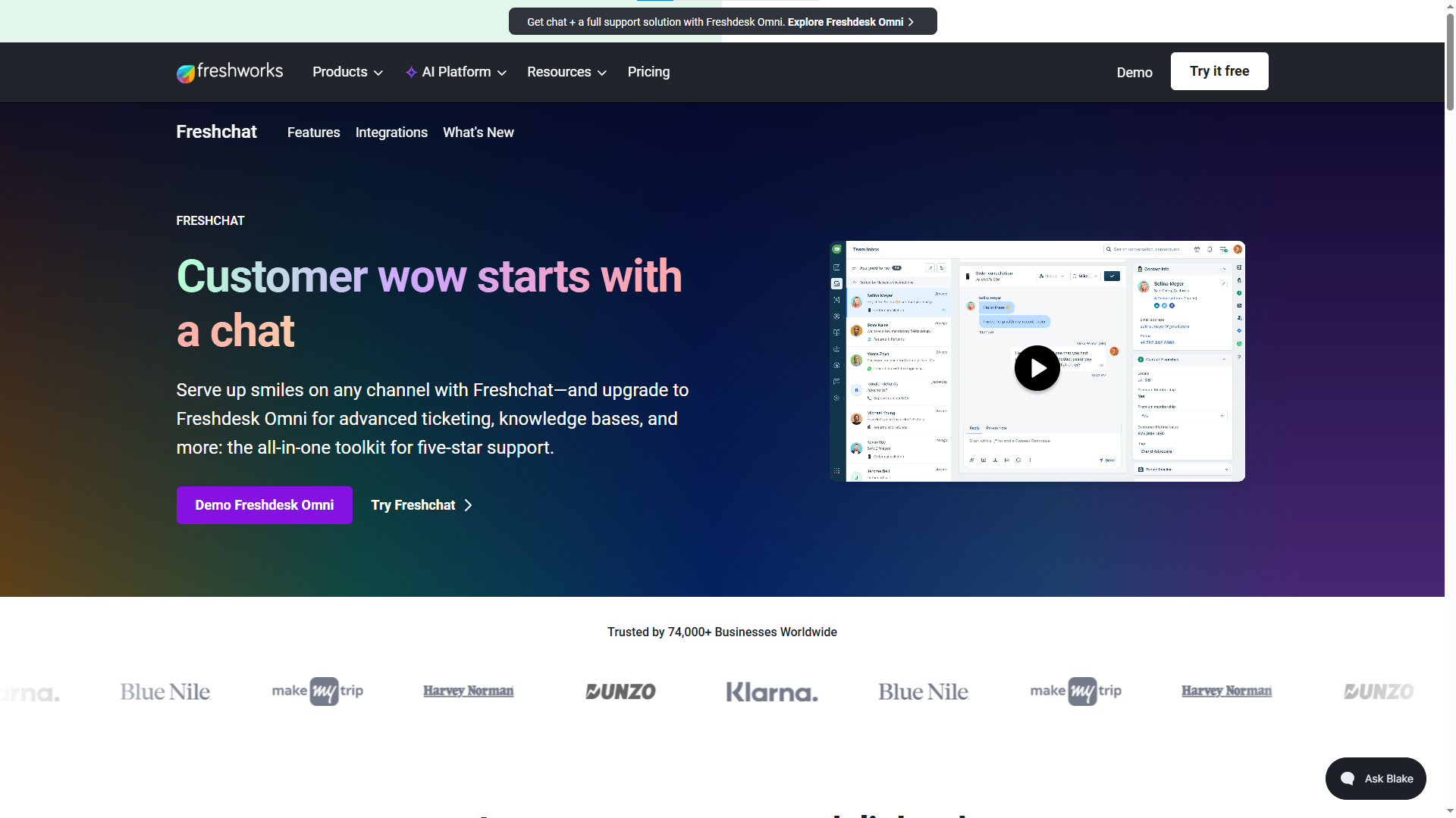 Freshchat LiveChat Alternatives