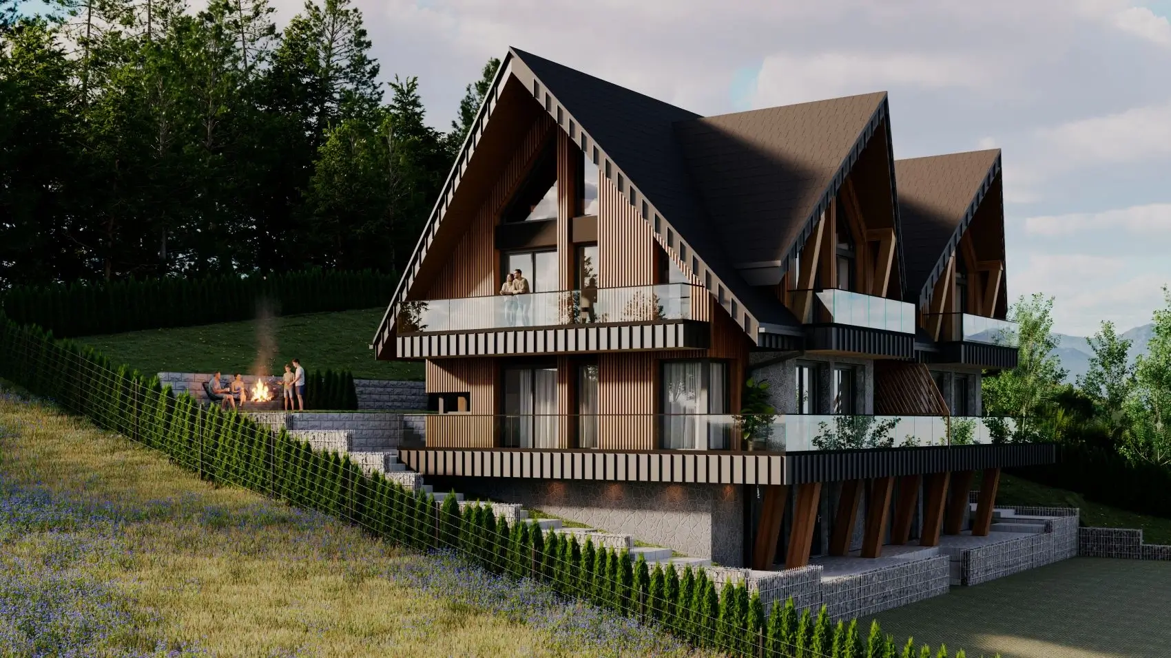 Apartamenty inwestycyjne Tatrzańska Residence w Bukowinie Tatrzańskiej – budynek z niezależnymi lokalami 84–98 m²