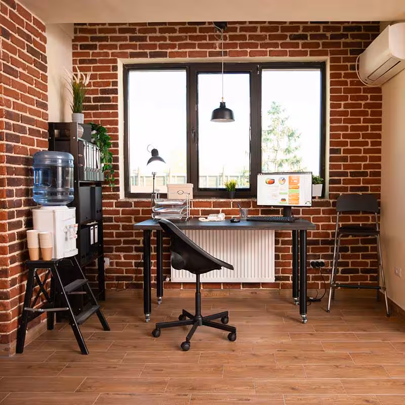 brick wall garage in london