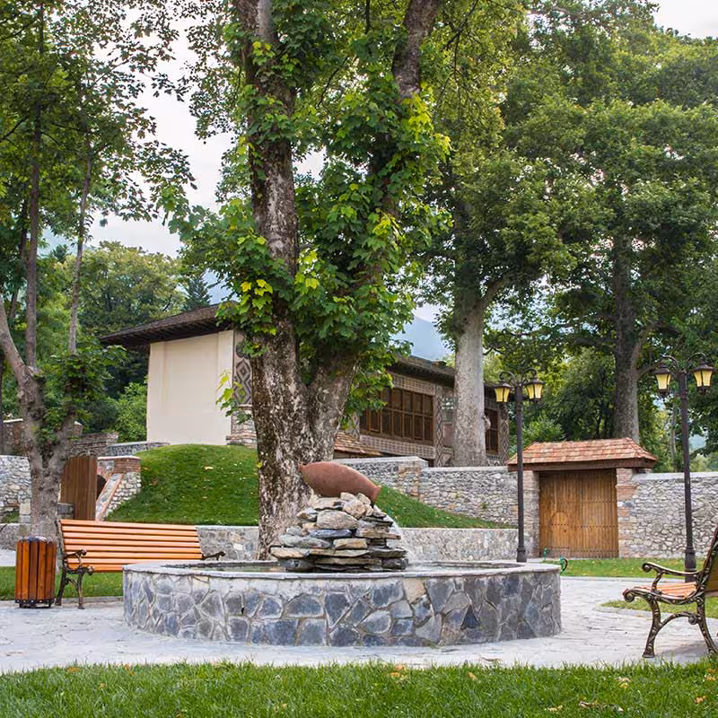 modern garden and landscaping area in London