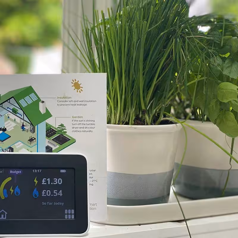 energy meter on a table
