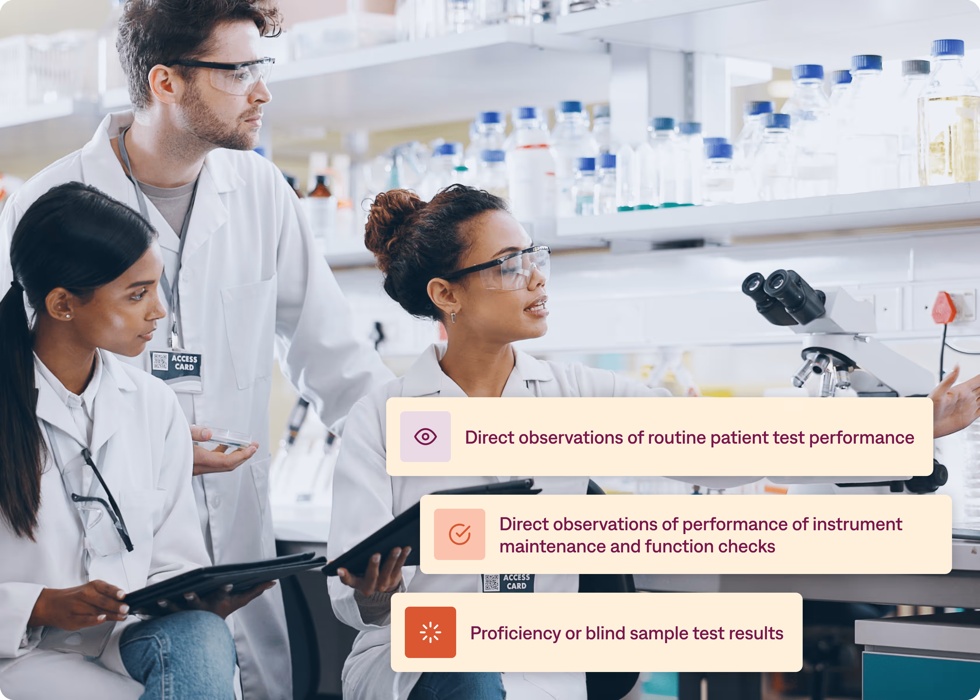 A group of scientists are working in a lab