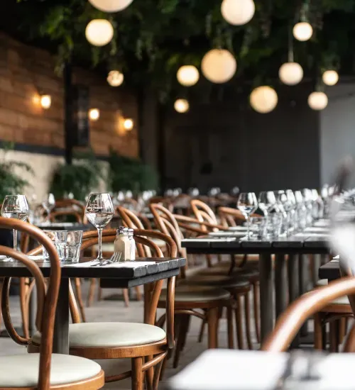 Terrase du restaurant chez ingall's
