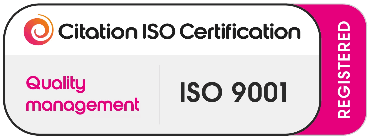 Citation ISO Certification badge indicating Quality Management ISO 9001 registered.