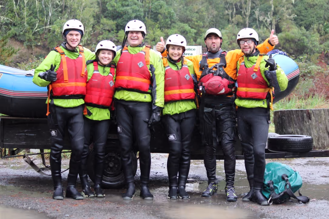 River Rafting Tour Guide Team