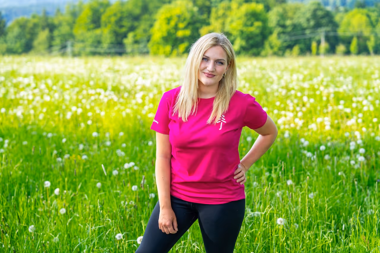 Tričko fuchsie dámské