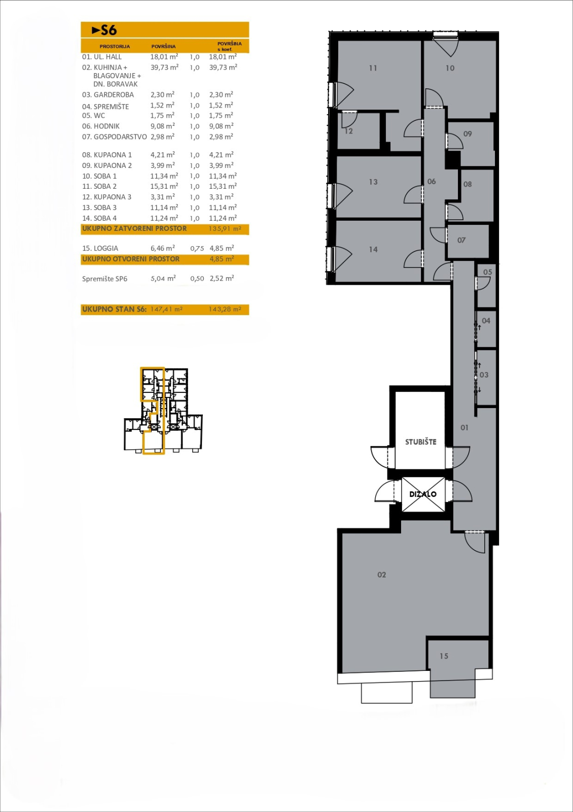 Stan: Zagreb, 5-s pov. 143.28 m2, useljiva novogradnja, BEZ PROVIZIJE