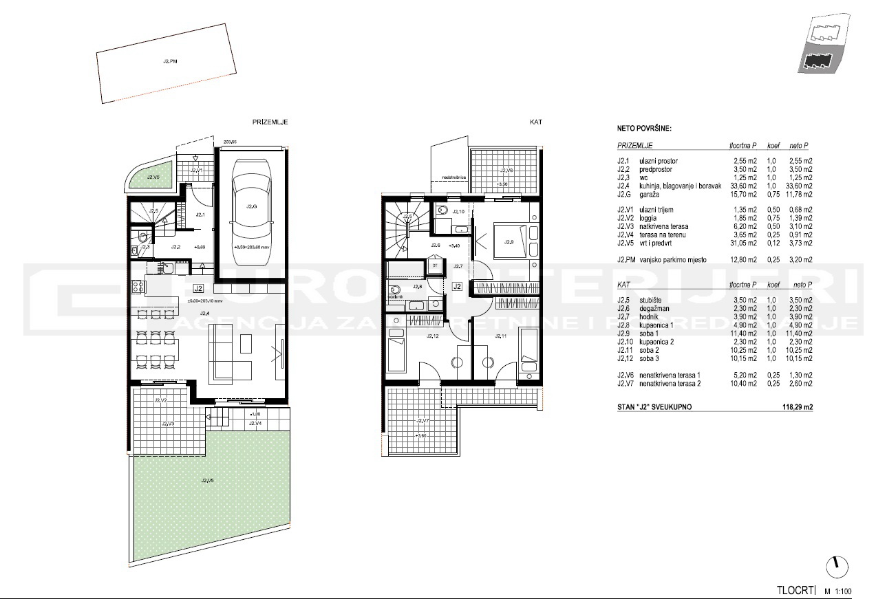 Kuća u nizu Zagreb, Perjavica, 118,29 m2, novogradnja bez provizije!