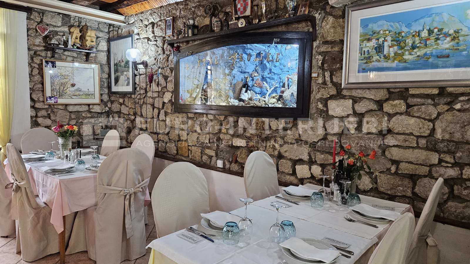 Poslovni prostor: riblji restoran u Skradinu, dvije sale + terasa