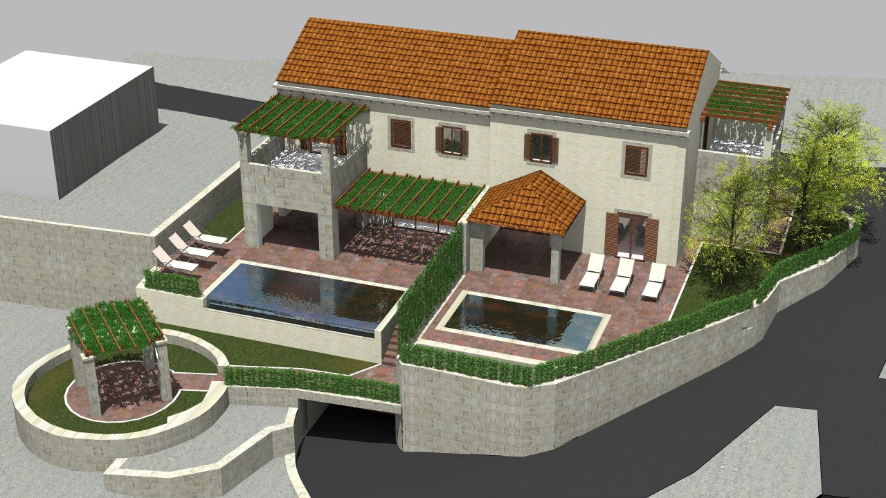 Vile Čilipi/Konavle, u ROH-BAU 322 m2, investicijski projekt