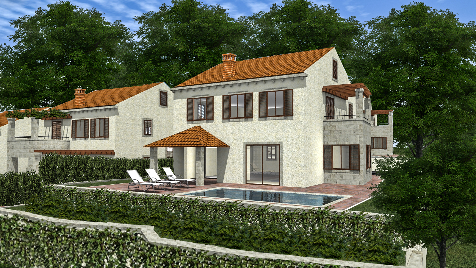 Vile Čilipi/Konavle, u ROH-BAU 322 m2, investicijski projekt