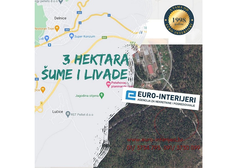 Poljoprivredno zemljište, Lučice pov. 31.672 m2 šume i livade