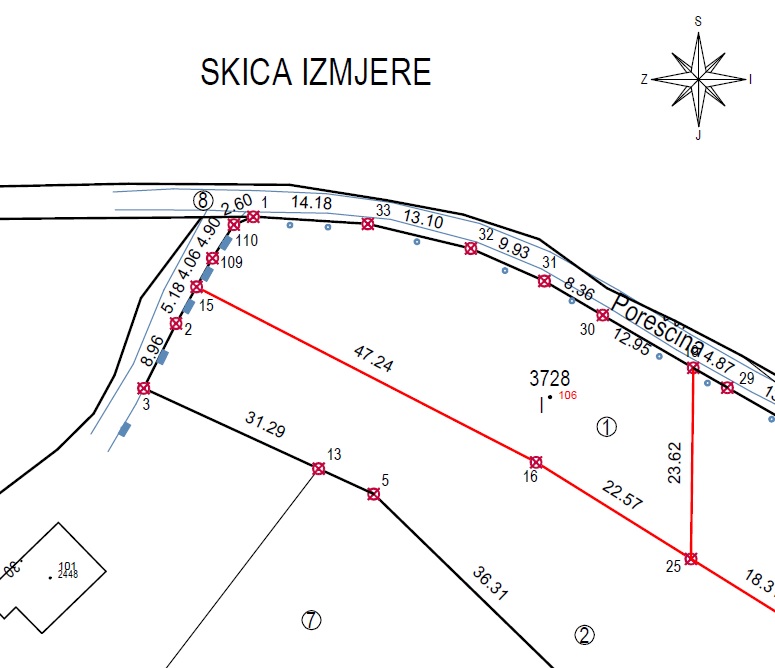 Prodaja građevinskog zemljišta - Zagreb - Bizek površine 1.164 m²