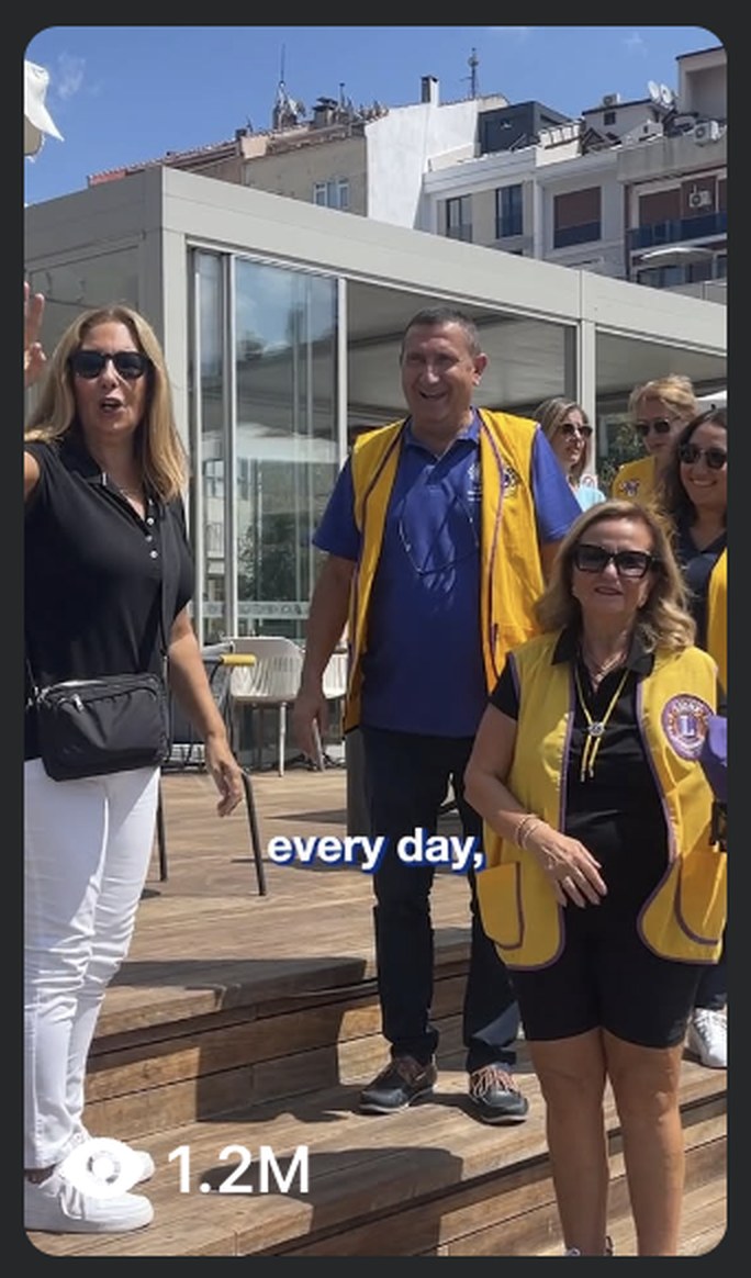 Lions Clubs members on location with 1.2 million views