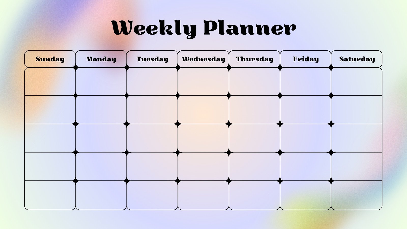 Free, printable, customizable weekly calendar templates | Canva