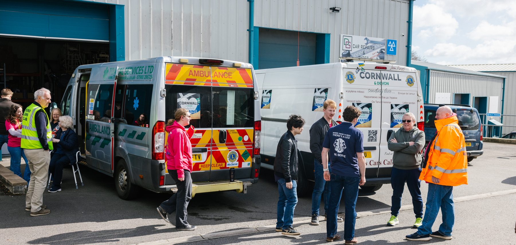 From a Happy Productions shoot: cornwall lions vans