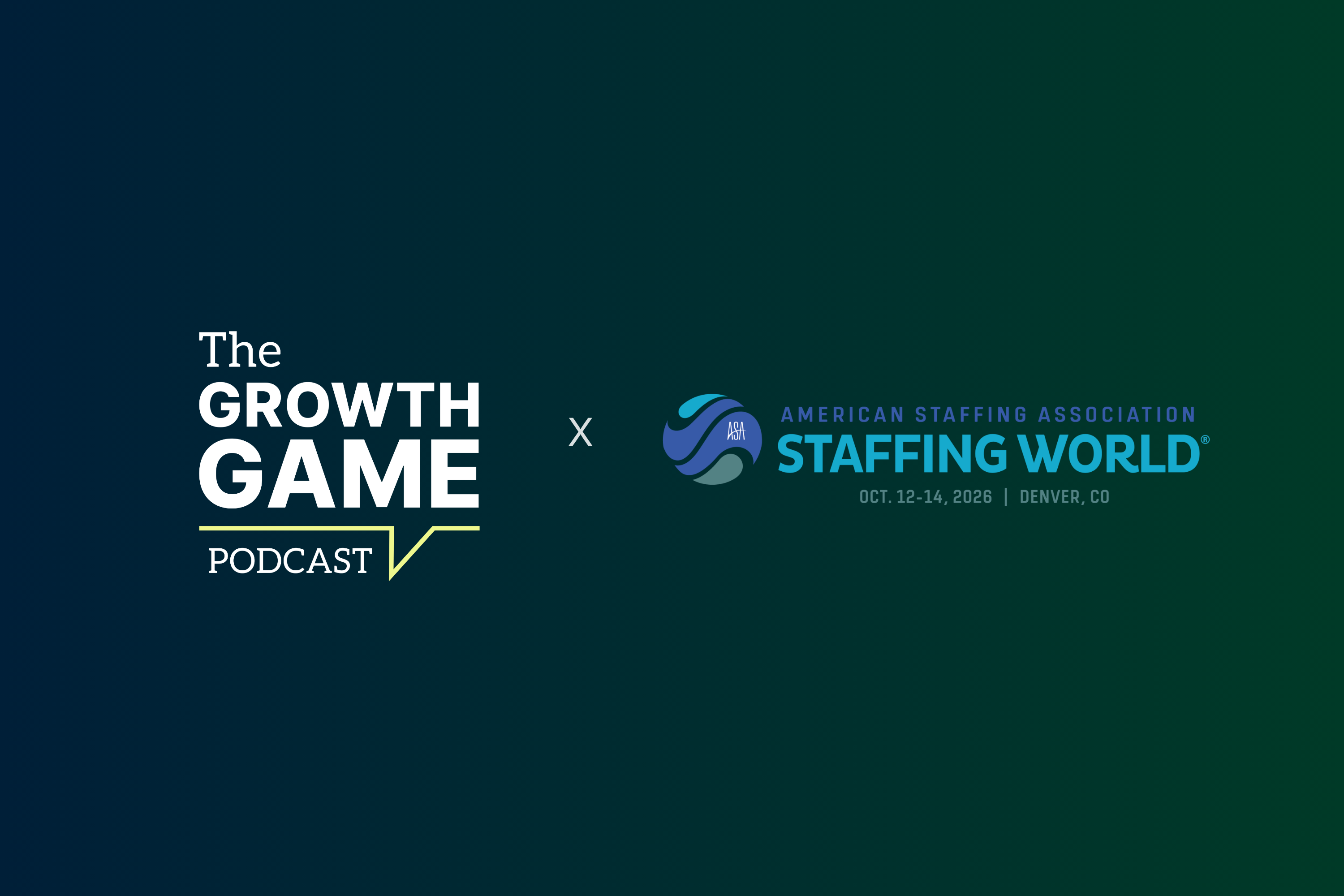The Growth Game Podcast Returns for Live Recording at Staffing World 2026