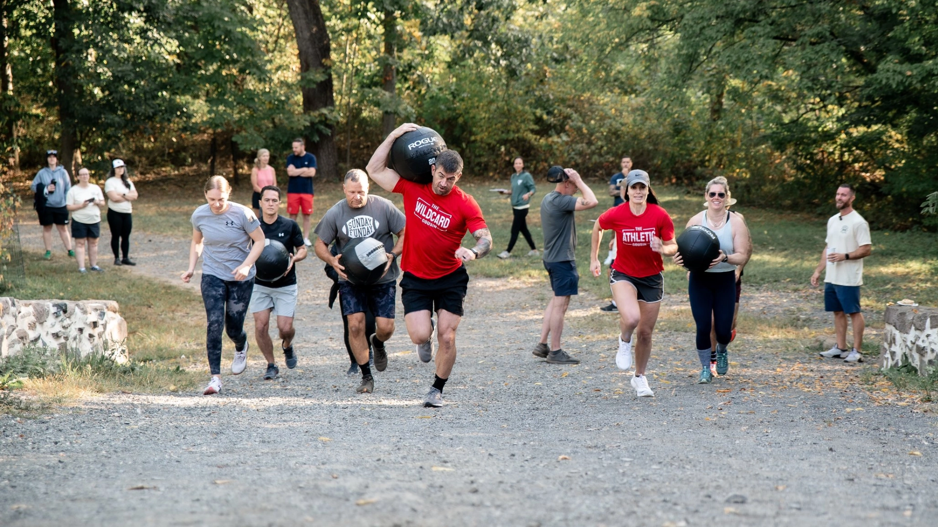 Members running for a community event