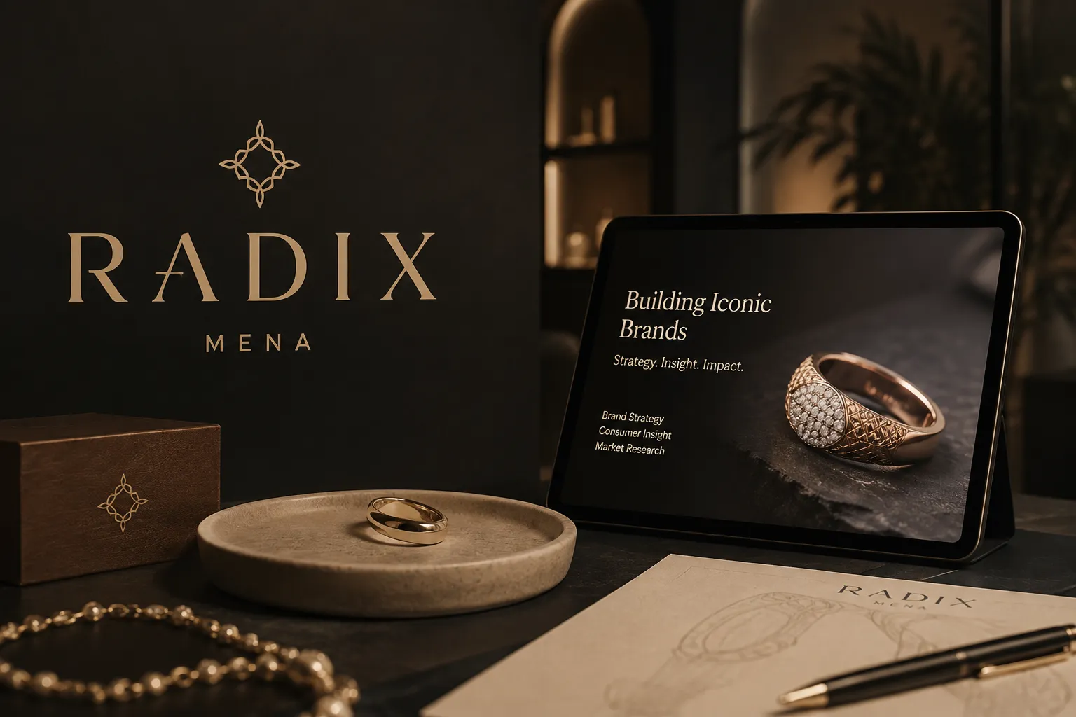 Luxury jewelry market research and brand strategy case study for Radix Media MENA.