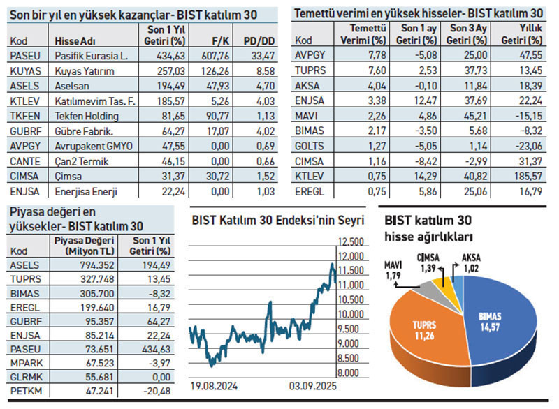 Katılım 30 hisseleri son bir yılda parladı - Resim : 2