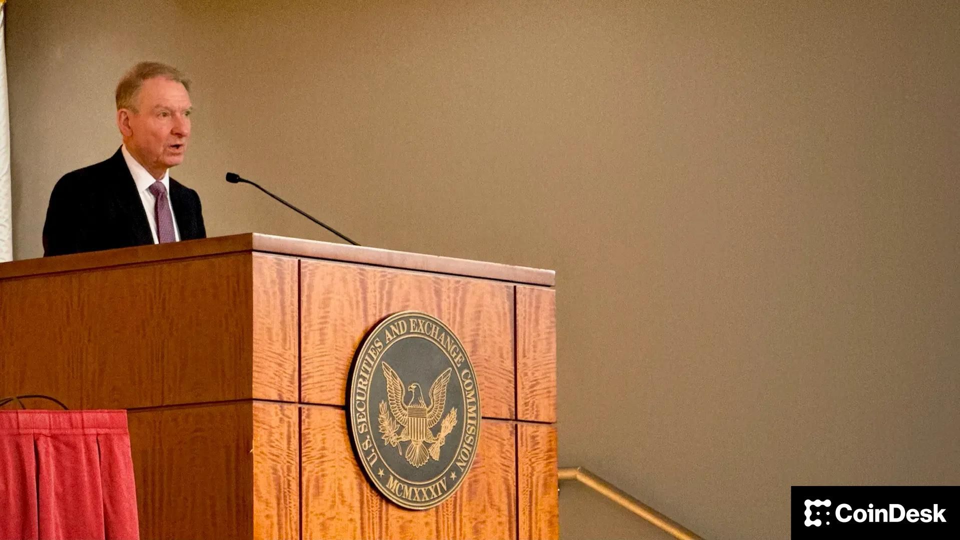 The SEC Chairman emphasized that careful oversight is needed regarding cryptocurrency.