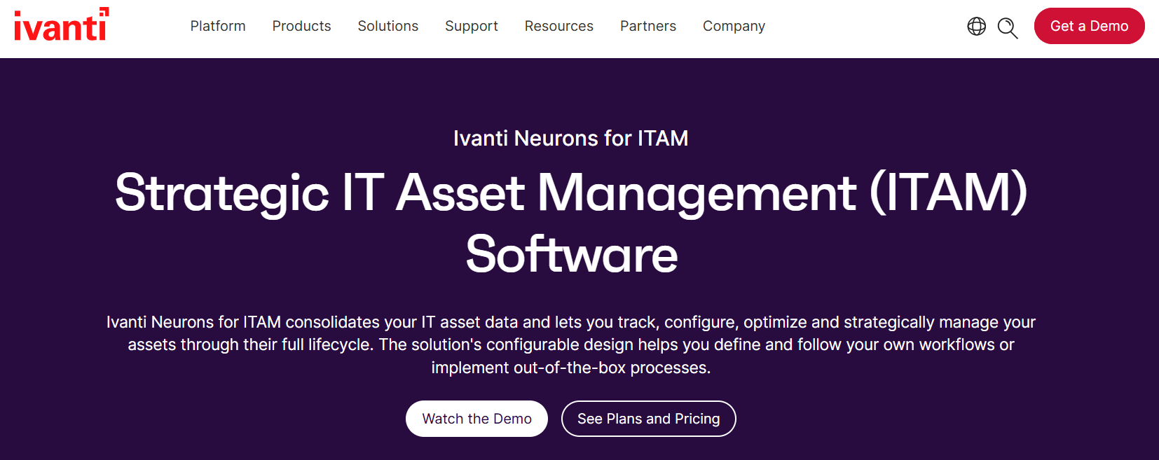 Ivanti Neurons platform screenshot