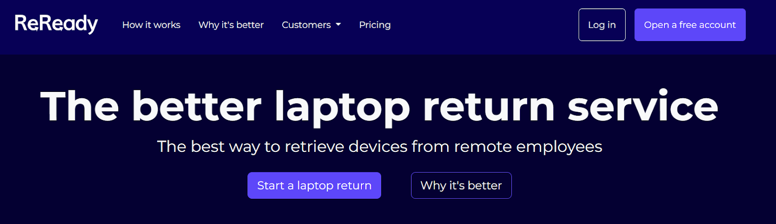 ReReady platform screenshot