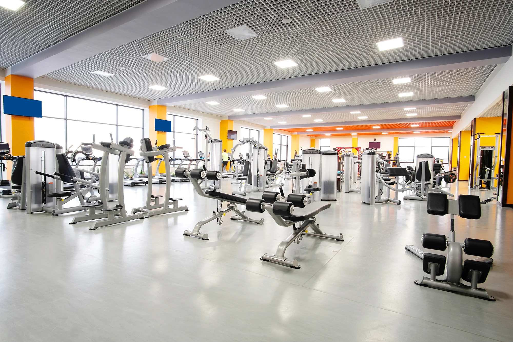 Spacious gym building