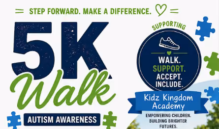 Kidz Kingdom Academy Autism Awareness 5k Walk