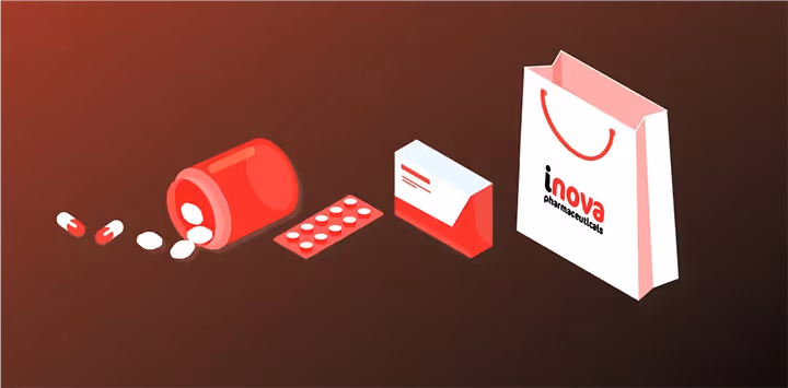 Inova pharamceutical Packaging and labeling sample products