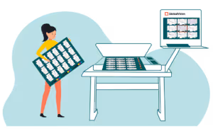 GlobalVision's digital proofreading of nested sheets