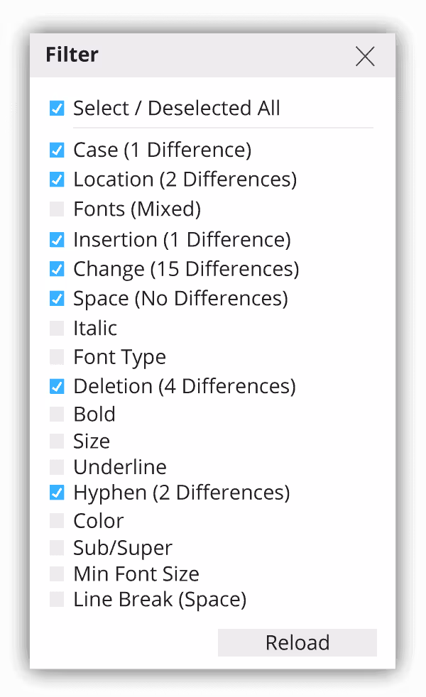 GVW 3.10 also includes Difference grouping