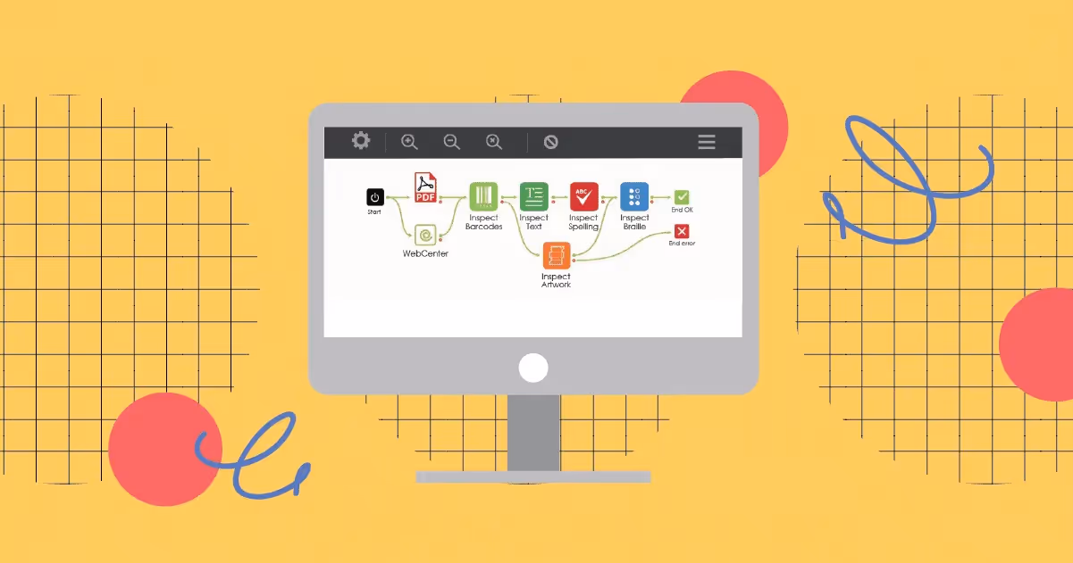 Écran de surveillance rempli de toutes sortes de travaux d'inspection