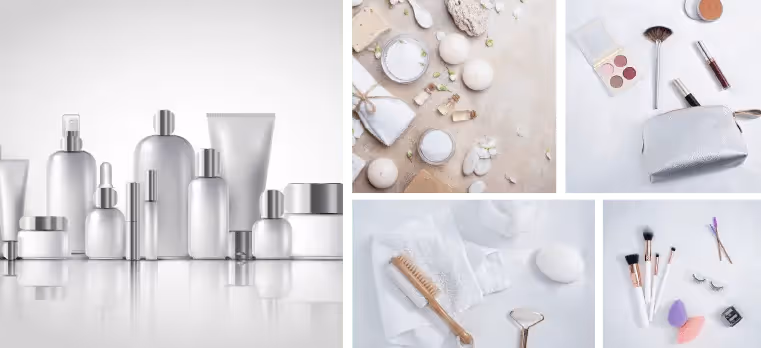 Photo collage, Dempsey Corporation Beauty