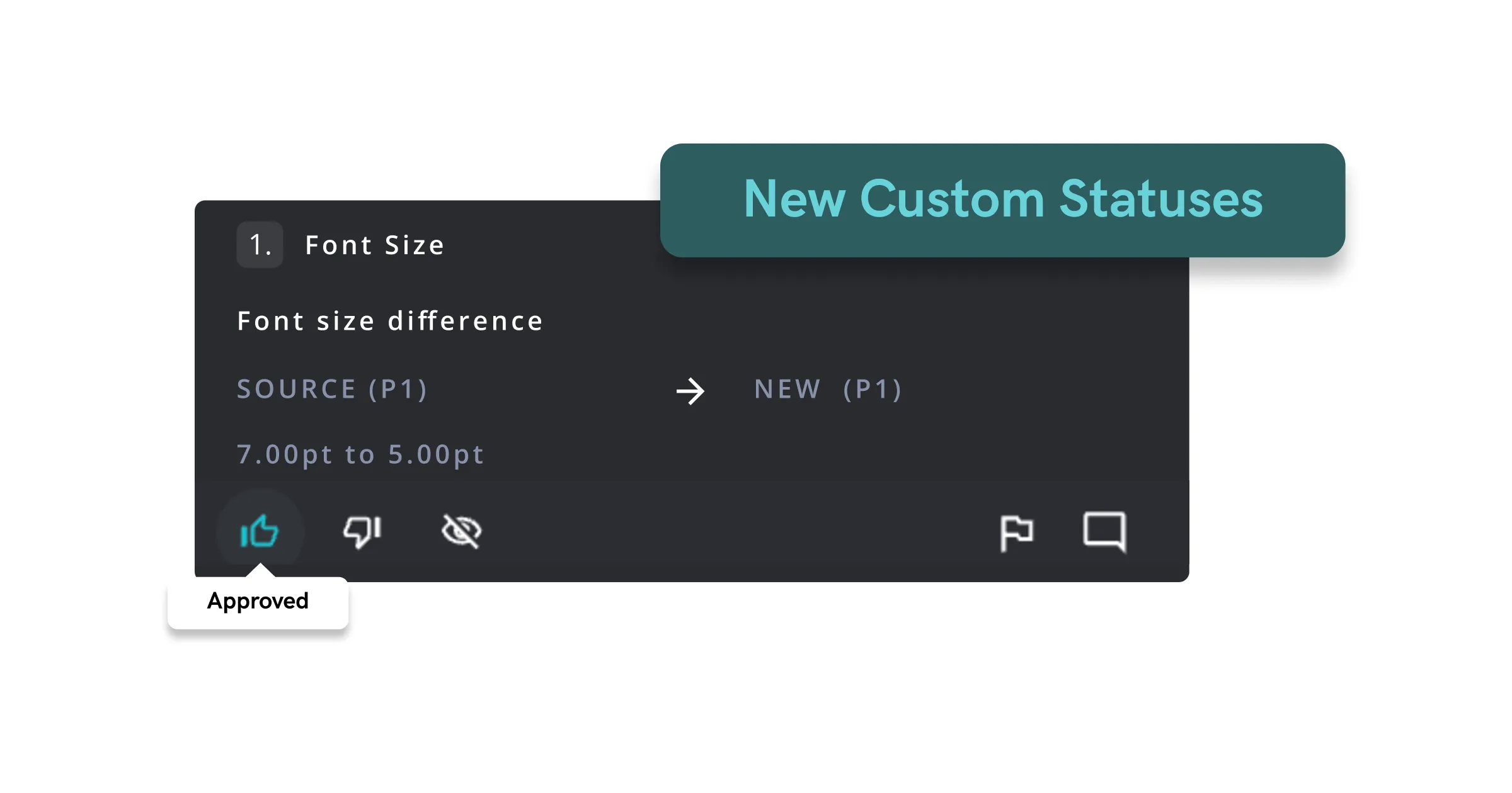 Interface allowing users to set custom statuses.