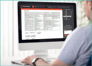 Computer screen showing a GlobalVision Text Inspection