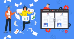 Men working on graphic inspection using GV tools