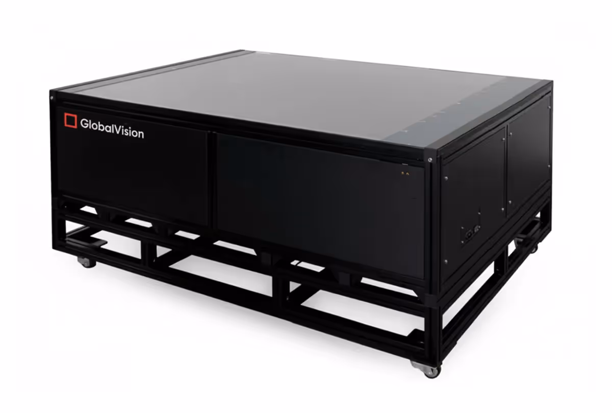 Front view of the Mikrotek A0 scanner, a professional-grade large-format scanner built for high-resolution, high-speed scanning of oversized documents.