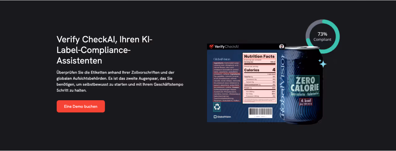 Stellen Sie mit unserem KI-Assistenten sicher, dass Ihre Getränkeetiketten alle gesetzlichen Anforderungen erfüllen. Vermeiden Sie teure Rückrufaktionen und optimieren Sie Ihre Produktionsabläufe.
