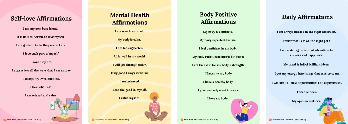 Affirmations and quotes