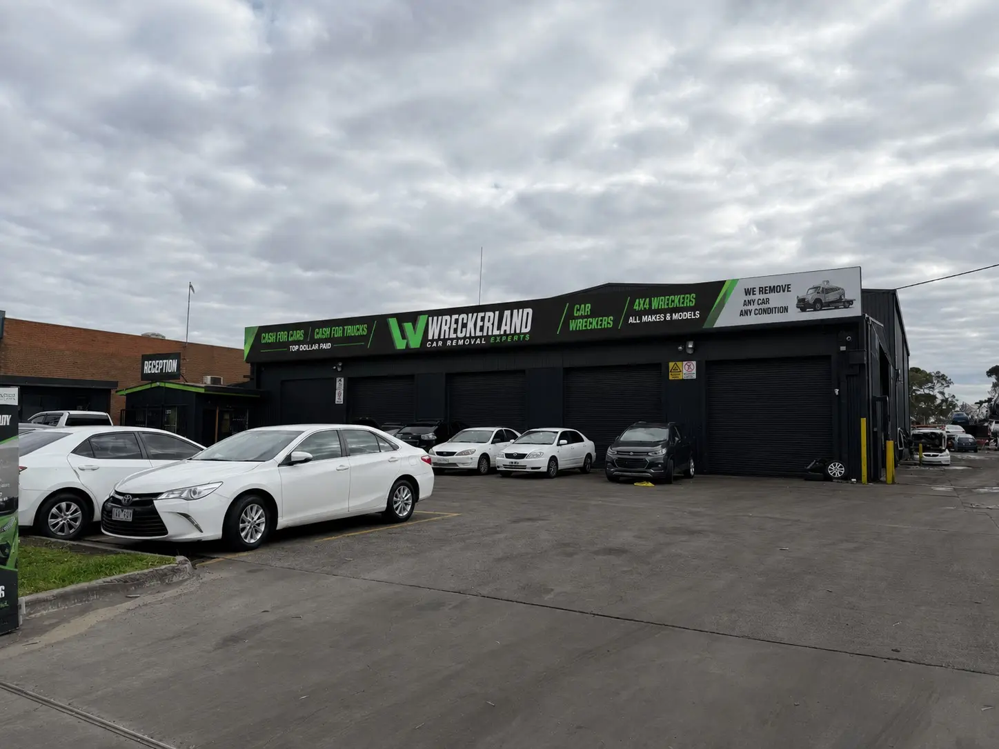 Wreckerland car wreckers premises and vehicle yard in Dandenong South