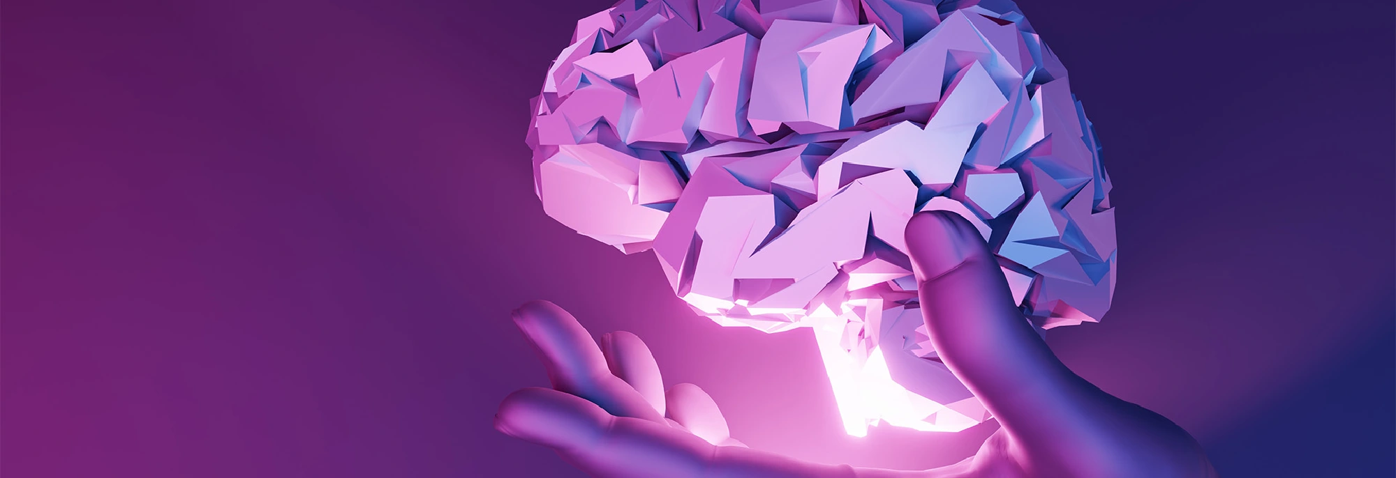 Colourful illustration of a brain