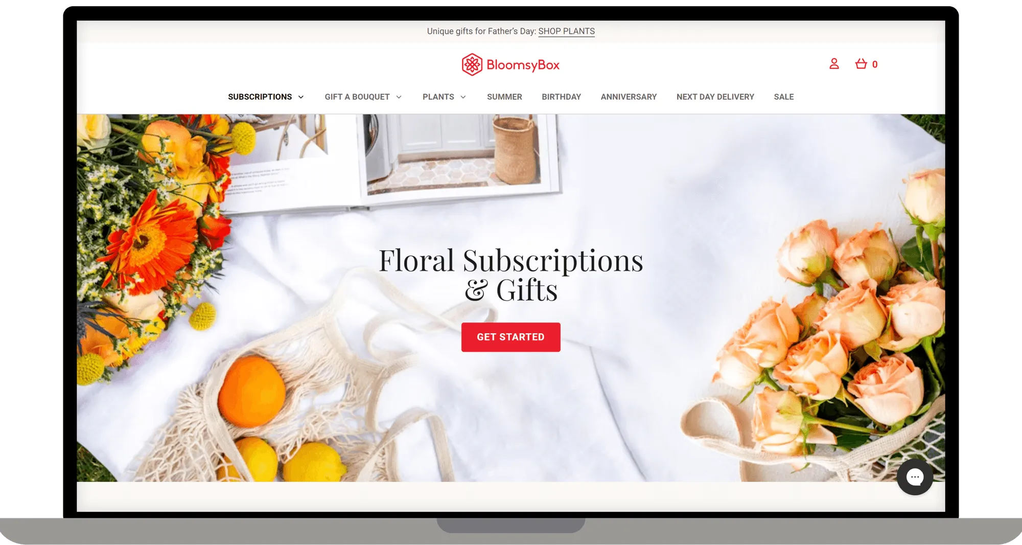 BloomsyBox eCommerce case study featured image